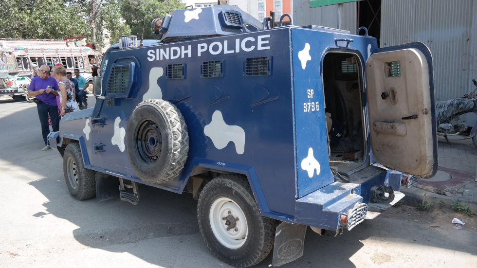 samochod policji pakistanskiej