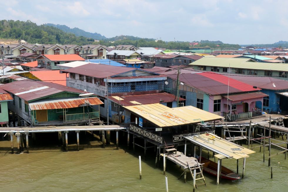 kampung ayer czyli wysepka na palach, Malezja