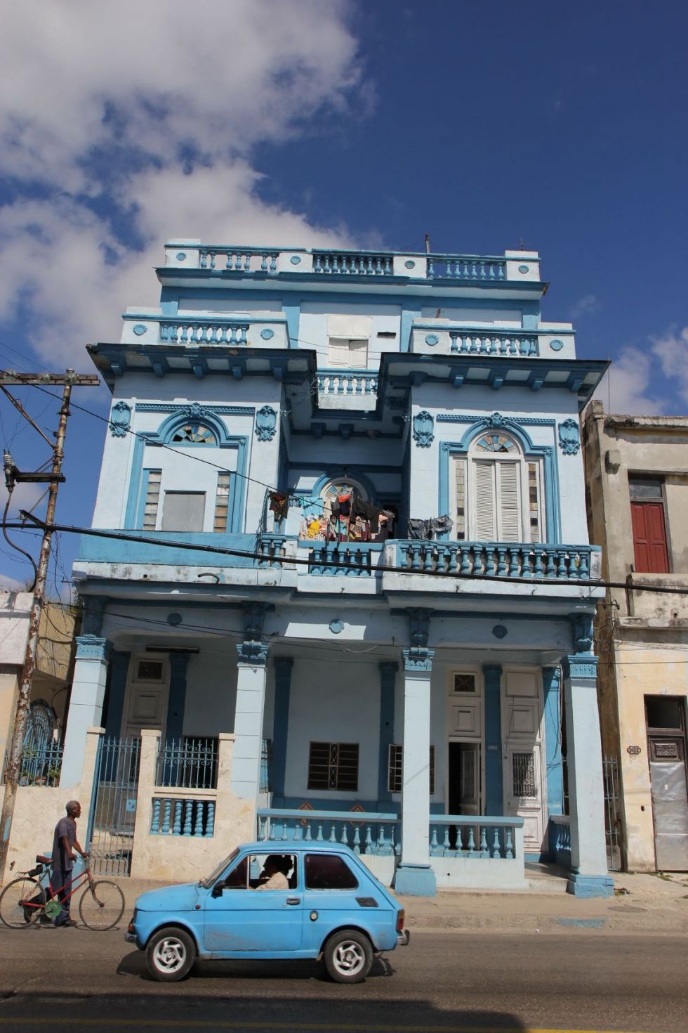 Niebieski dom w santiago de Cuba