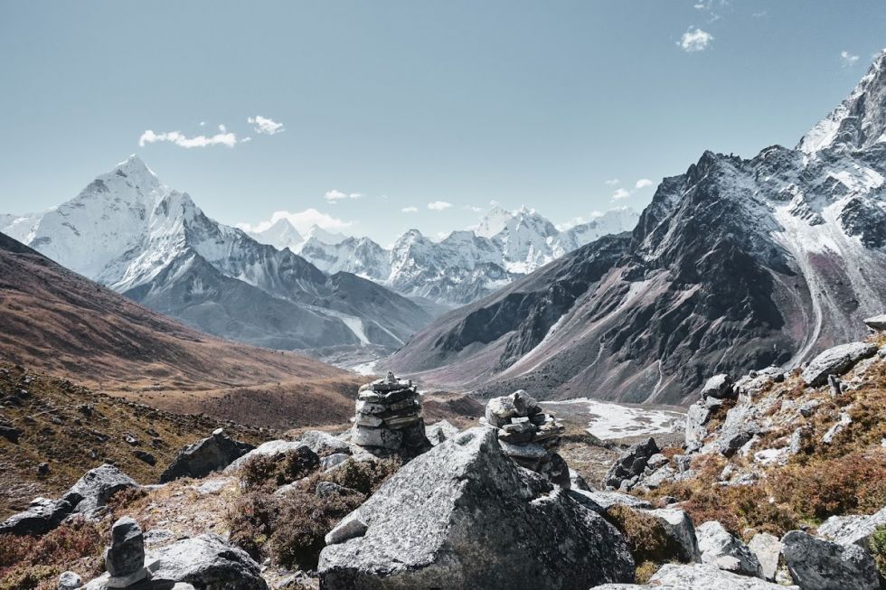 gorskie widoki himalajow w nepalu